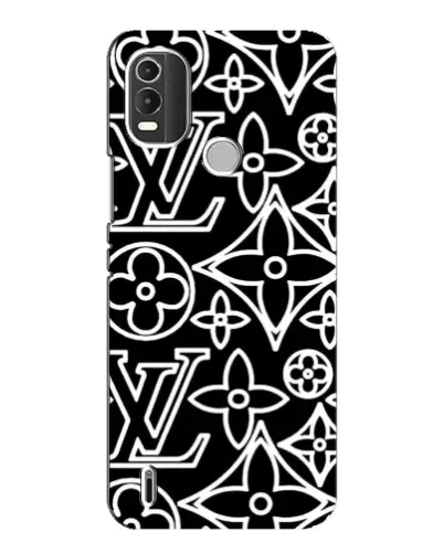 Чохол для Nokia C21 Plus з картинкою «Чорно-білий візерунок LV» Чохол для Nokia C21 Plus з картинкою «Чорно-білий візерунок LV»