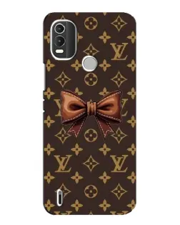 Чохол для Nokia C21 Plus з картинкою «LV з бантом»