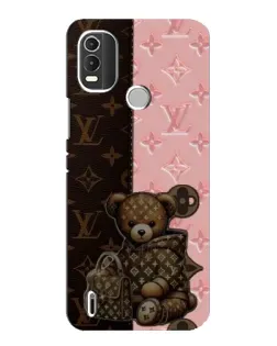 Чохол для Nokia C21 Plus з картинкою «Ведмедик у стилі LV»