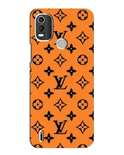Чохол для Nokia C21 Plus з картинкою «Помаранчевий стиль LV»