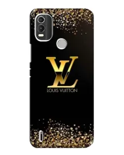 Чохол для Nokia C21 Plus з картинкою «LV — золоті іскри»