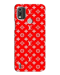 Чохол для Nokia C21 Plus з картинкою «Яскравий паттерн LV»