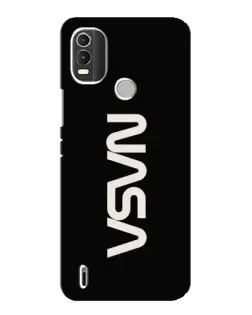 Чохол для Nokia C21 Plus з картинкою «NASA — вертикальний логотип»