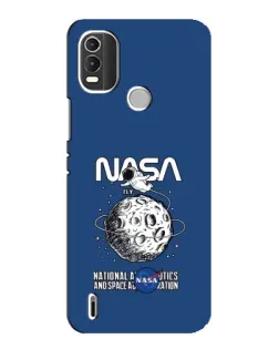 Чохол для Nokia C21 Plus з картинкою «NASA — місячна місія»