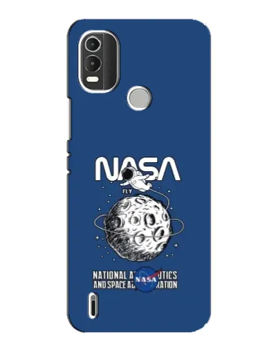 Чохол для Nokia C21 Plus з картинкою «NASA — місячна місія»