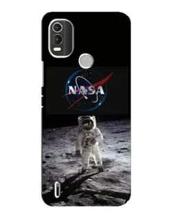 Чохол для Nokia C21 Plus з картинкою «Астронавт на Місяці»