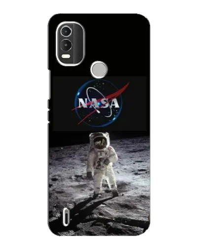Чохол для Nokia C21 Plus з картинкою «Астронавт на Місяці»