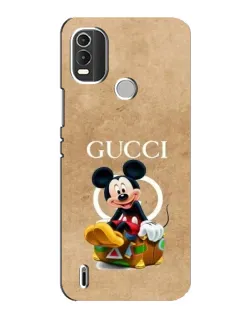 Чохол для Nokia C21 Plus з картинкою «Міккі Маус Gucci — крафт»