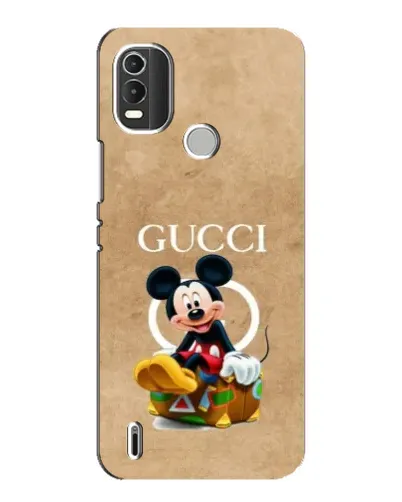 Чохол для Nokia C21 Plus з картинкою «Міккі Маус Gucci — крафт» Чохол для Nokia C21 Plus з картинкою «Міккі Маус Gucci — крафт»