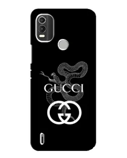 Чохол для Nokia C21 Plus з картинкою «Gucci — срібна змія»