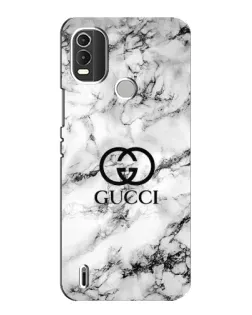 Чохол для Nokia C21 Plus з картинкою «Gucci — мармуровий шик»