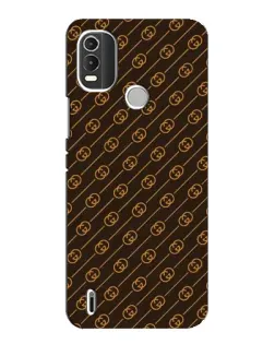 Чохол для Nokia C21 Plus з картинкою «Gucci — золоті діагоналі»