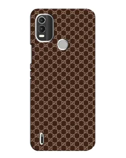 Чехол для Nokia C21 Plus с картинкой «Gucci — шоколадная сетка»