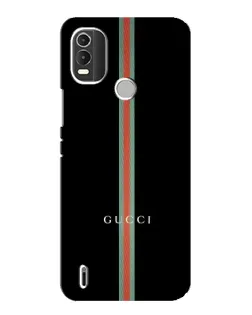 Чехол для Nokia C21 Plus с картинкой «Gucci — строгая линия»