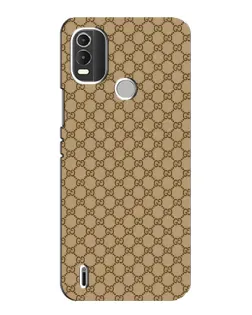 Чехол для Nokia C21 Plus с картинкой «Gucci — классический беж»