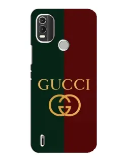 Чехол для Nokia C21 Plus с картинкой «Gucci — темно-зеленый градиент»