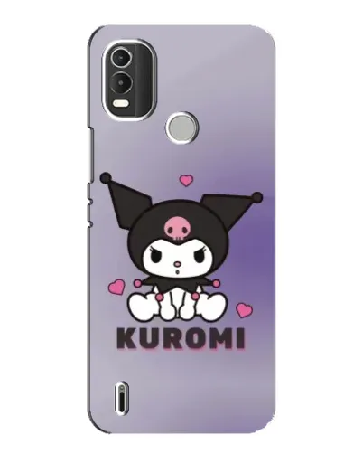 Чохол для Nokia C21 Plus з картинкою «Kuromi — фіолетовий арт»