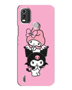 Чохол для Nokia C21 Plus з картинкою «My Melody та Kuromi» Чохол для Nokia C21 Plus з картинкою «My Melody та Kuromi»