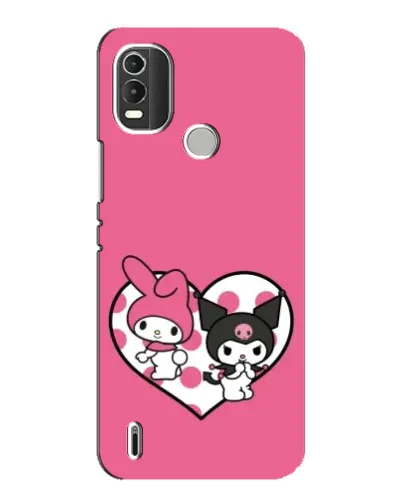 Чохол для Nokia C21 Plus з картинкою «Kuromi та My Melody»