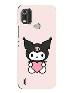 Чохол для Nokia C21 Plus з картинкою «Kuromi та серце» Чохол для Nokia C21 Plus з картинкою «Kuromi та серце»