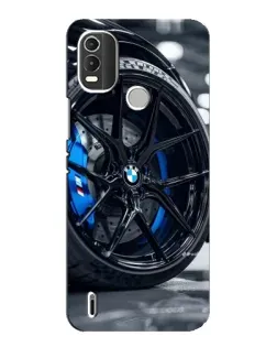 Чохол для Nokia C21 Plus з картинкою «Колесо BMW зблизька»