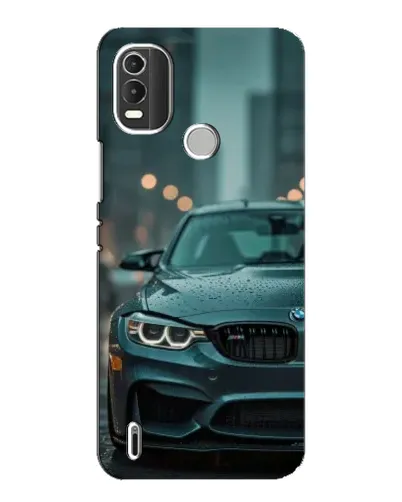 Чохол для Nokia C21 Plus з картинкою «BMW у вогнях міста»
