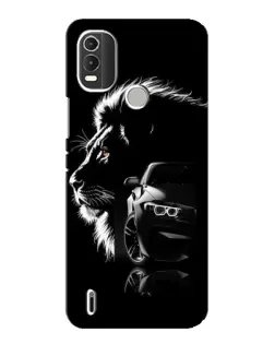 Чохол для Nokia C21 Plus з картинкою «BMW та лев»
