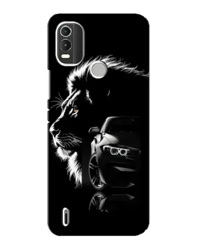Чохол для Nokia C21 Plus з картинкою «BMW та лев»