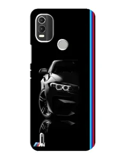 Чохол для Nokia C21 Plus з картинкою «Силует BMW в темряві»