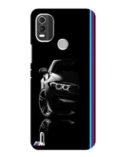 Чохол для Nokia C21 Plus з картинкою «Силует BMW в темряві»