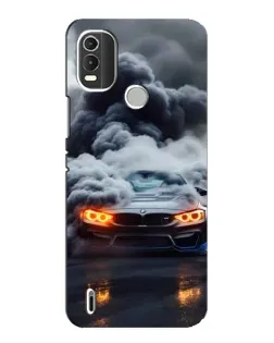 Чохол для Nokia C21 Plus з картинкою «BMW у диму»