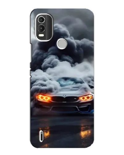 Чохол для Nokia C21 Plus з картинкою «BMW у диму»