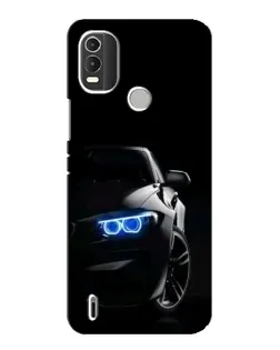Чехол для Nokia C21 Plus с картинкой «BMW — ночной взгляд»