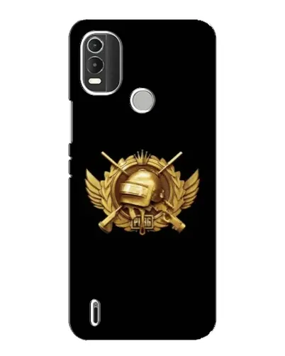 Чехол для Nokia C21 Plus с картинкой «PUBG — оранжевый градиент»