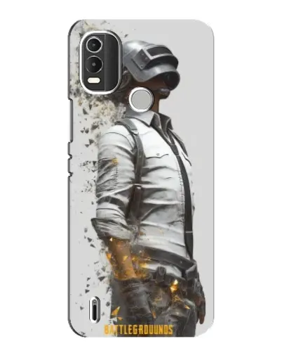 Чехол для Nokia C21 Plus с картинкой «PUBG — боец в пыли»