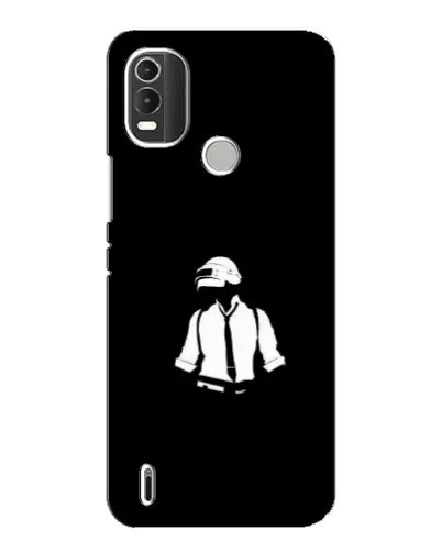 Чехол для Nokia C21 Plus с картинкой «PUBG — белый шлем»
