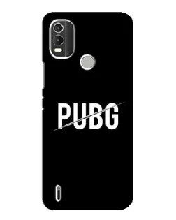 Чехол для Nokia C21 Plus с картинкой «PUBG — белый логотип»