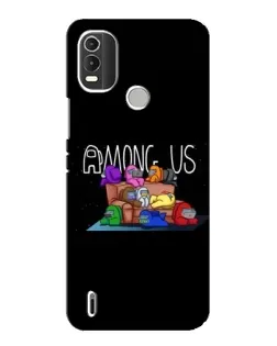 Чехол для Nokia C21 Plus с картинкой «Логотип Among Us» Чехол для Nokia C21 Plus с картинкой «Логотип Among Us»