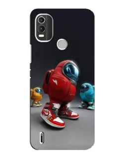 Чехол для Nokia C21 Plus с картинкой «Among Us — 3D стиль» Чехол для Nokia C21 Plus с картинкой «Among Us — 3D стиль»
