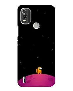 Чехол для Nokia C21 Plus с картинкой «Одинокий герой на планете» Чехол для Nokia C21 Plus с картинкой «Одинокий герой на планете»