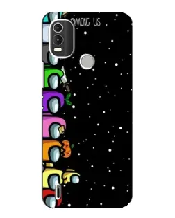 Чохол для Nokia C21 Plus з картинкою «Команда Among Us»