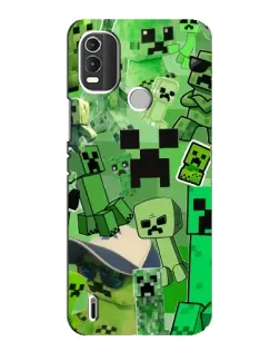 Чехол для Nokia C21 Plus с картинкой «Криперы Minecraft» Чехол для Nokia C21 Plus с картинкой «Криперы Minecraft»