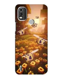 Чехол для Nokia C21 Plus с картинкой «Поле подсолнухов»