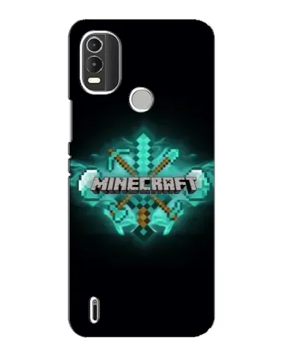 Чехол для Nokia C21 Plus с картинкой «Minecraft Diamond лого»