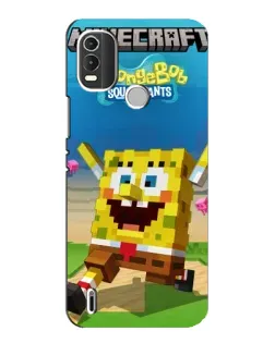 Чохол для Nokia C21 Plus з картинкою «Губка Боб Minecraft» Чохол для Nokia C21 Plus з картинкою «Губка Боб Minecraft»