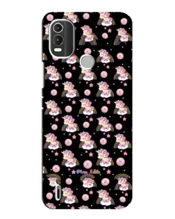 Чехол для Nokia C21 Plus с картинкой «Magic Unicorn паттерн»