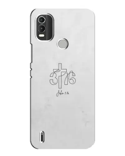 Чохол для Nokia C21 Plus з картинкою «Івана 3:16 Хрест»
