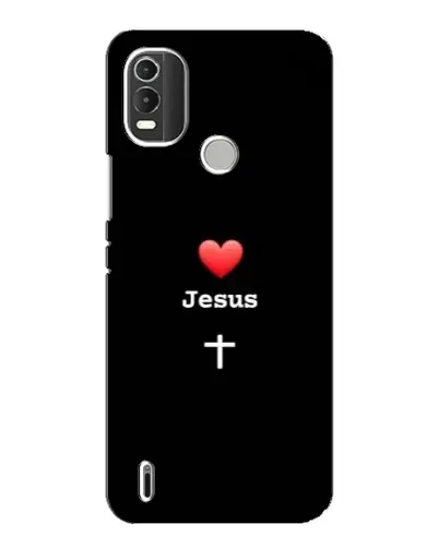 Чохол для Nokia C21 Plus з картинкою «Серце - Jesus»