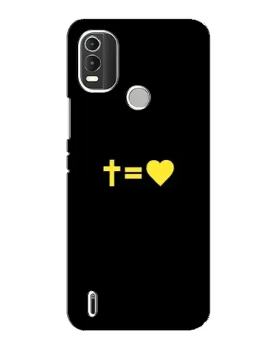 Чохол для Nokia C21 Plus з картинкою «Серце та Хрест»