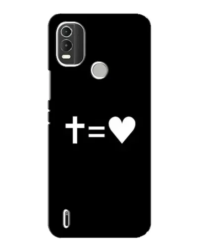 Чохол для Nokia C21 Plus з картинкою «Хрест та Серце»